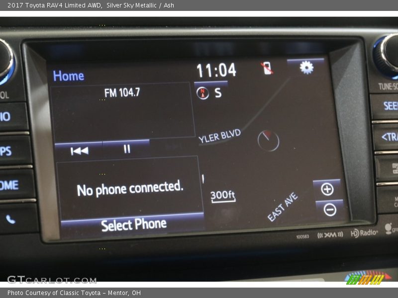 Silver Sky Metallic / Ash 2017 Toyota RAV4 Limited AWD