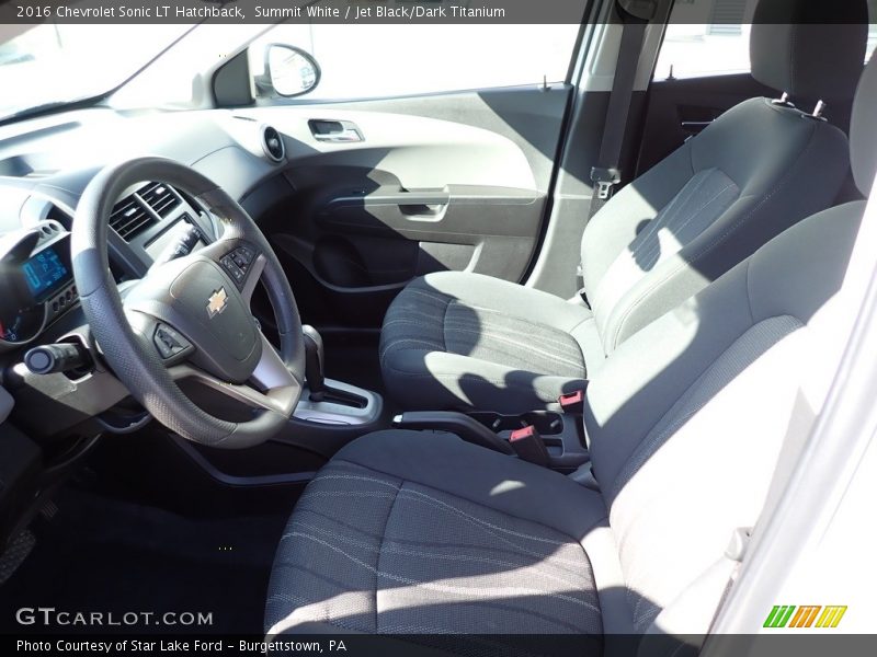 Summit White / Jet Black/Dark Titanium 2016 Chevrolet Sonic LT Hatchback