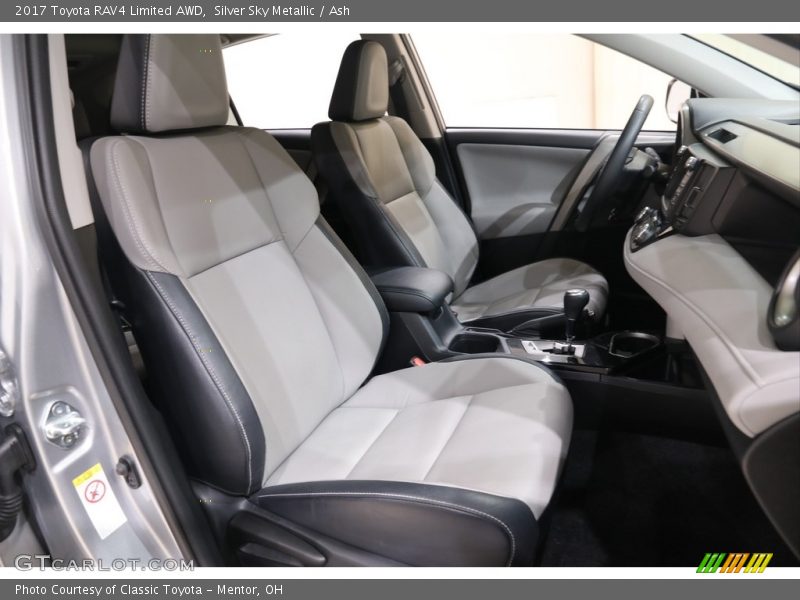Silver Sky Metallic / Ash 2017 Toyota RAV4 Limited AWD