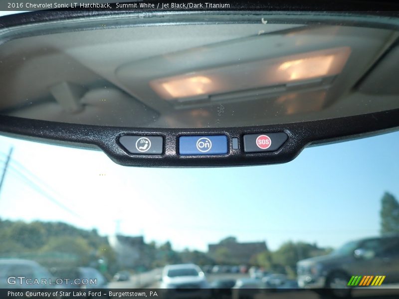 Summit White / Jet Black/Dark Titanium 2016 Chevrolet Sonic LT Hatchback