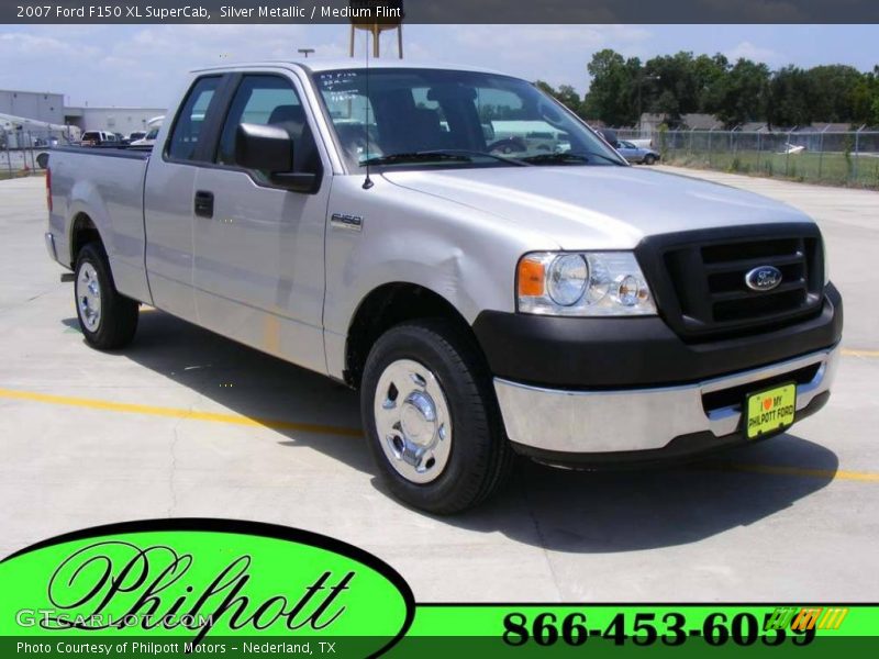 Silver Metallic / Medium Flint 2007 Ford F150 XL SuperCab