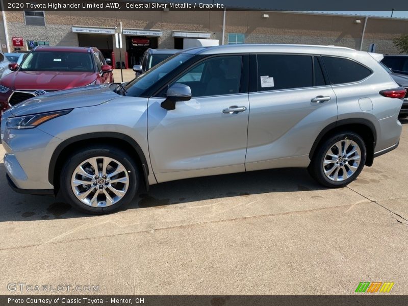 Celestial Silver Metallic / Graphite 2020 Toyota Highlander Limited AWD