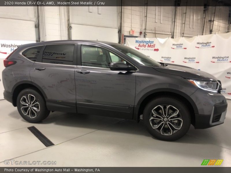 Modern Steel Metallic / Gray 2020 Honda CR-V EX-L AWD