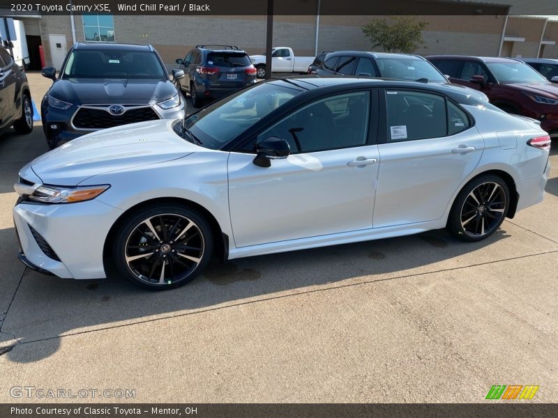 Wind Chill Pearl / Black 2020 Toyota Camry XSE