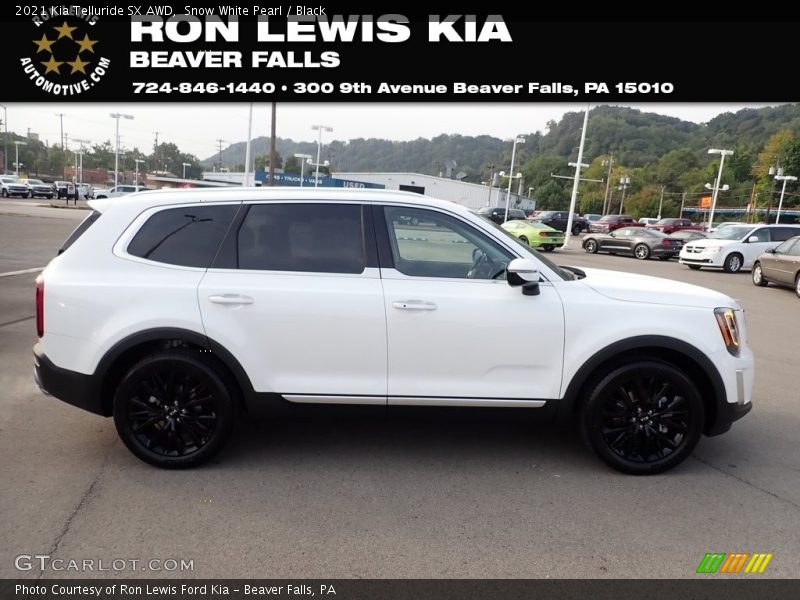 Snow White Pearl / Black 2021 Kia Telluride SX AWD