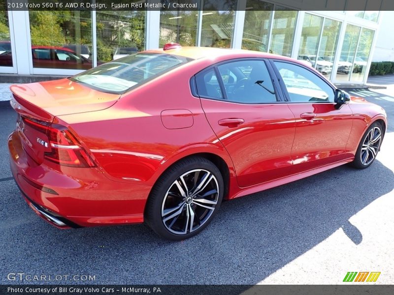 Fusion Red Metallic / Charcoal 2019 Volvo S60 T6 AWD R Design