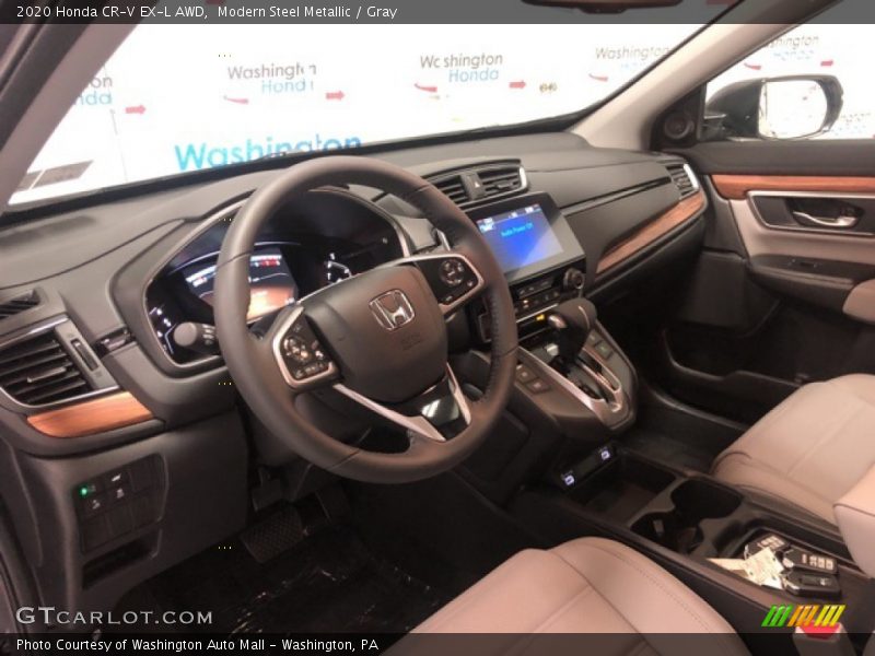 Modern Steel Metallic / Gray 2020 Honda CR-V EX-L AWD