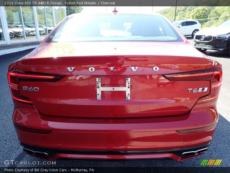 Fusion Red Metallic / Charcoal 2019 Volvo S60 T6 AWD R Design