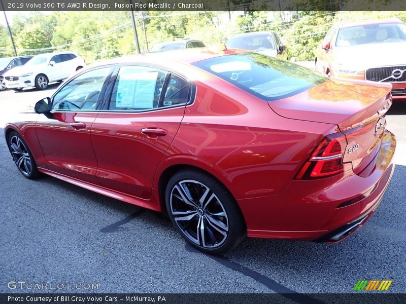Fusion Red Metallic / Charcoal 2019 Volvo S60 T6 AWD R Design