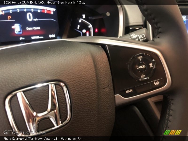 Modern Steel Metallic / Gray 2020 Honda CR-V EX-L AWD