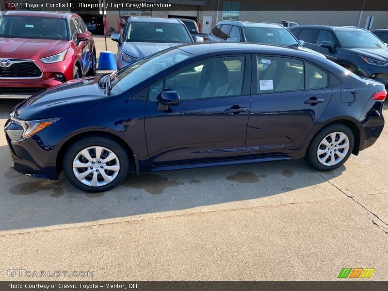Blueprint / Light Gray/Moonstone 2021 Toyota Corolla LE