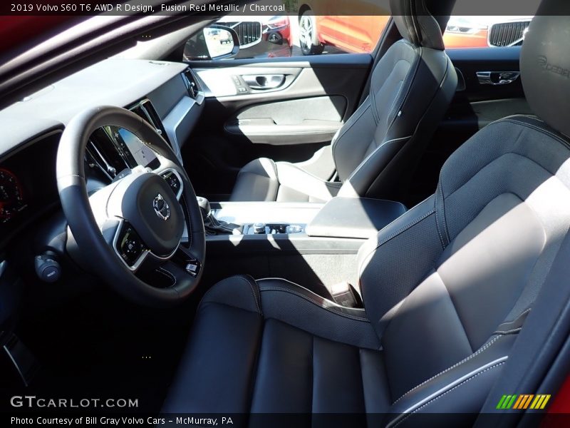 Fusion Red Metallic / Charcoal 2019 Volvo S60 T6 AWD R Design