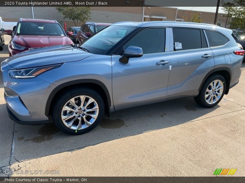 Moon Dust / Black 2020 Toyota Highlander Limited AWD