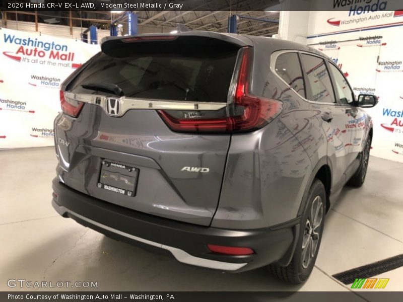 Modern Steel Metallic / Gray 2020 Honda CR-V EX-L AWD