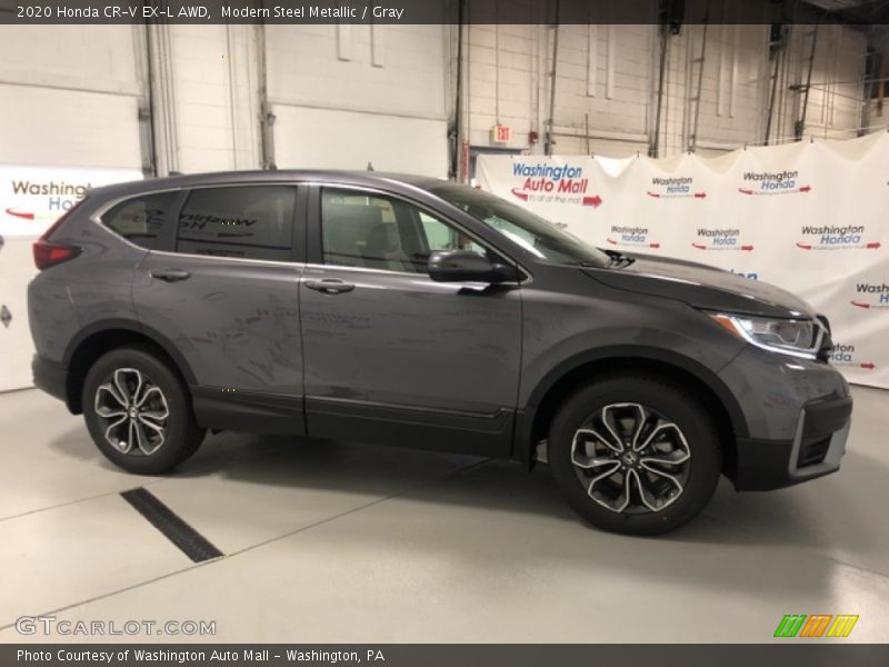 Modern Steel Metallic / Gray 2020 Honda CR-V EX-L AWD