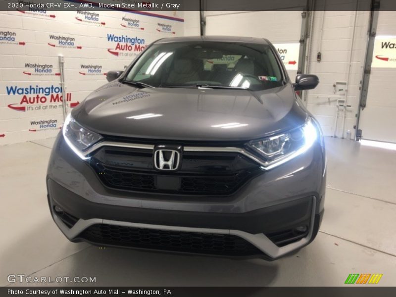 Modern Steel Metallic / Gray 2020 Honda CR-V EX-L AWD