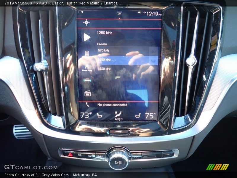 Fusion Red Metallic / Charcoal 2019 Volvo S60 T6 AWD R Design