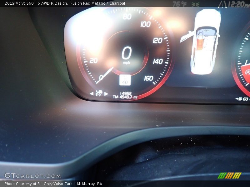 Fusion Red Metallic / Charcoal 2019 Volvo S60 T6 AWD R Design