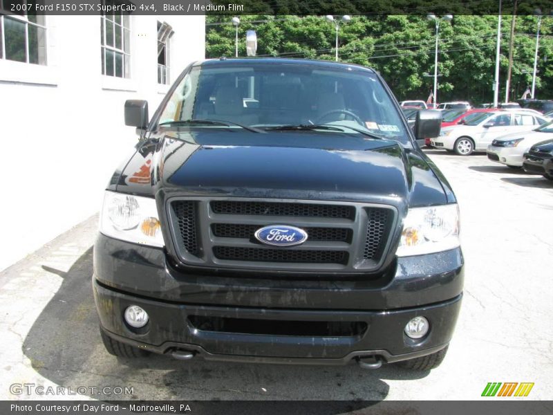 Black / Medium Flint 2007 Ford F150 STX SuperCab 4x4