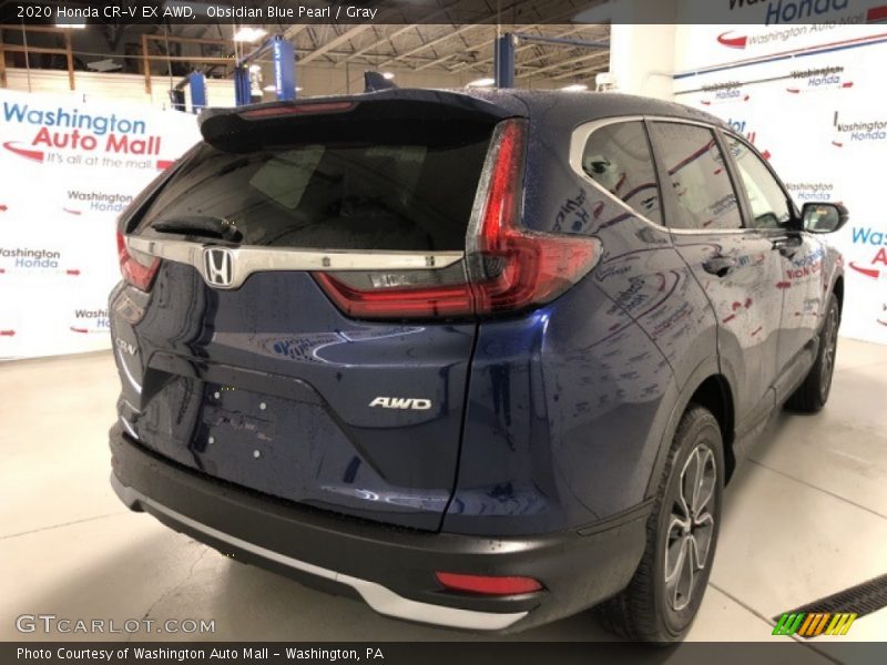 Obsidian Blue Pearl / Gray 2020 Honda CR-V EX AWD