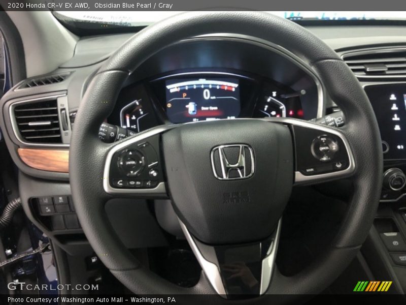 Obsidian Blue Pearl / Gray 2020 Honda CR-V EX AWD