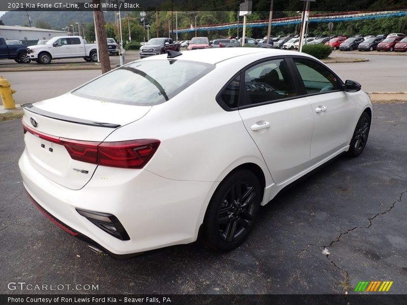 Clear White / Black 2021 Kia Forte GT-Line