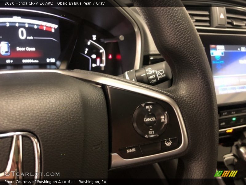 Obsidian Blue Pearl / Gray 2020 Honda CR-V EX AWD
