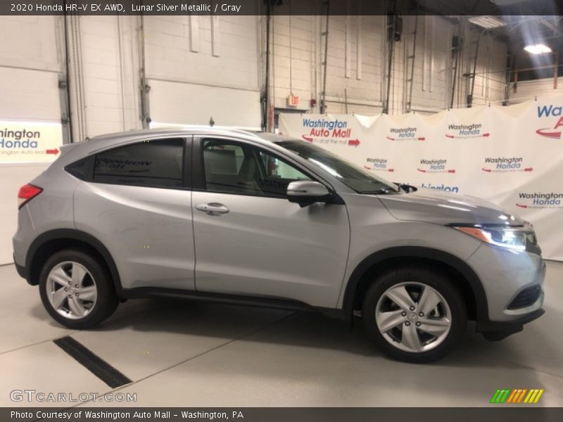 Lunar Silver Metallic / Gray 2020 Honda HR-V EX AWD