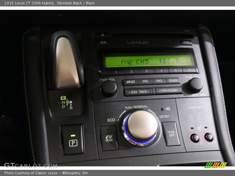 Controls of 2015 CT 200h Hybrid