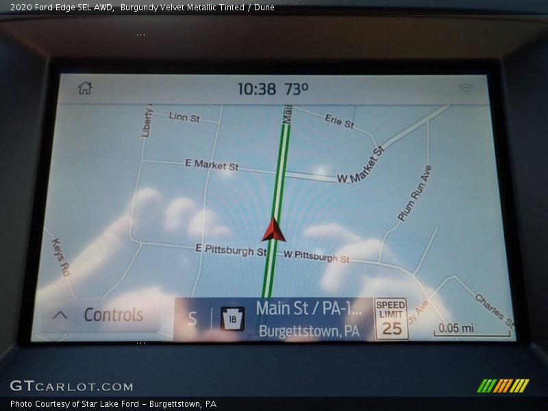 Burgundy Velvet Metallic Tinted / Dune 2020 Ford Edge SEL AWD