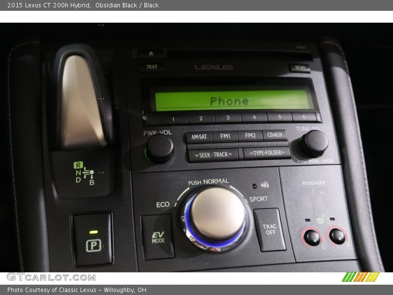Controls of 2015 CT 200h Hybrid