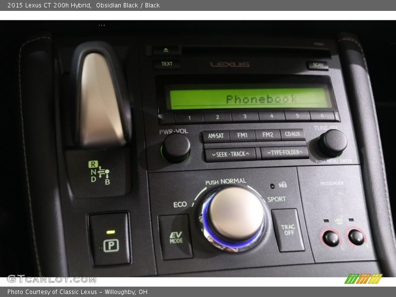 Controls of 2015 CT 200h Hybrid