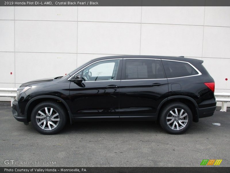 Crystal Black Pearl / Black 2019 Honda Pilot EX-L AWD