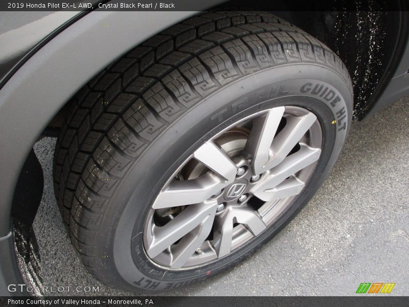 Crystal Black Pearl / Black 2019 Honda Pilot EX-L AWD