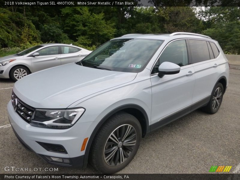White Silver Metallic / Titan Black 2018 Volkswagen Tiguan SEL 4MOTION