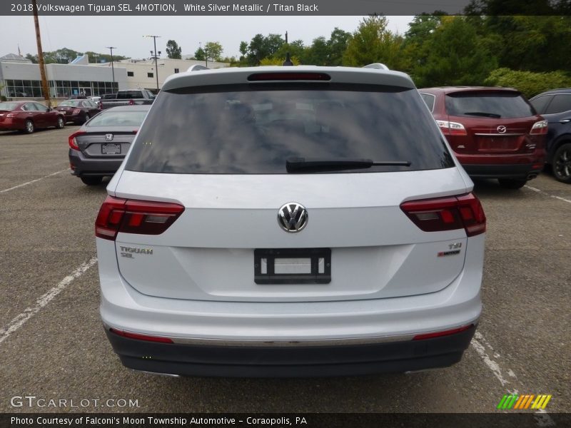 White Silver Metallic / Titan Black 2018 Volkswagen Tiguan SEL 4MOTION