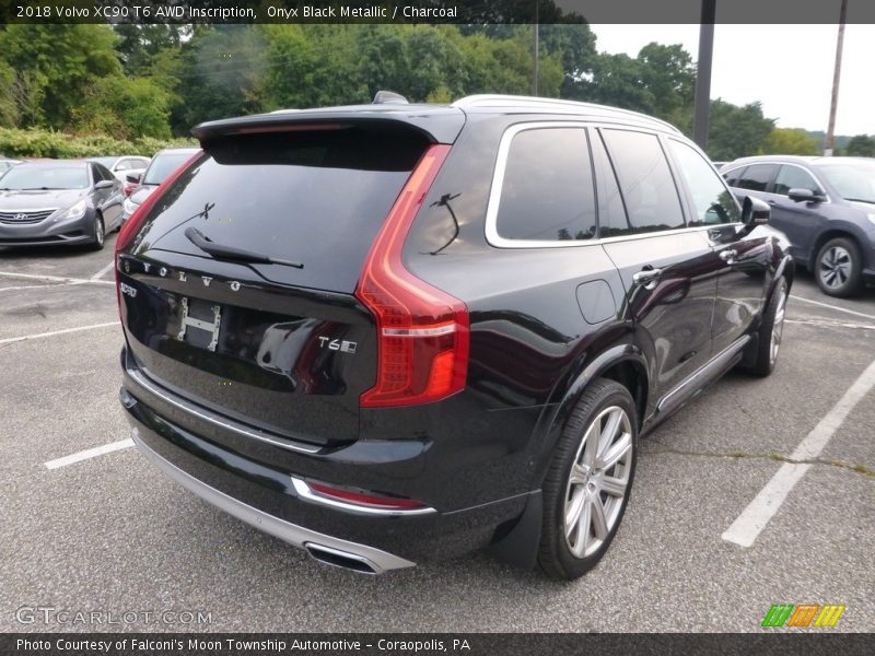 Onyx Black Metallic / Charcoal 2018 Volvo XC90 T6 AWD Inscription