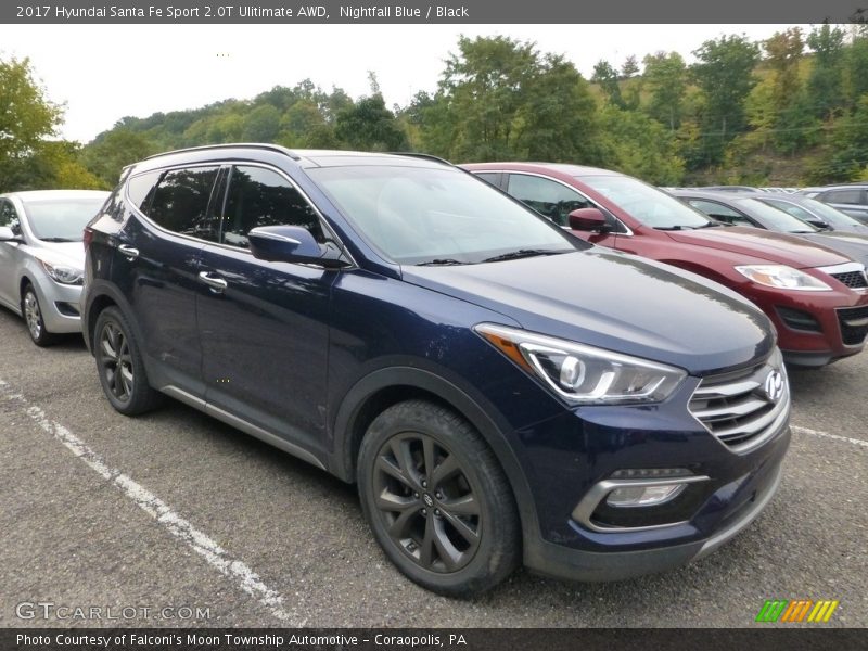 Nightfall Blue / Black 2017 Hyundai Santa Fe Sport 2.0T Ulitimate AWD