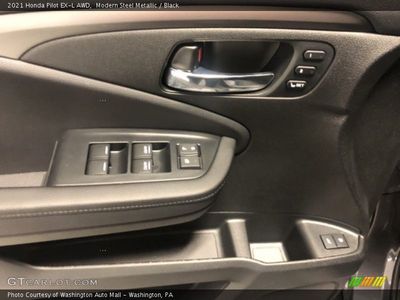 Modern Steel Metallic / Black 2021 Honda Pilot EX-L AWD