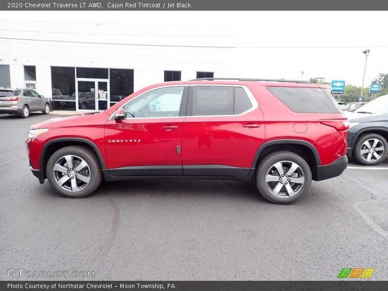 Cajun Red Tintcoat / Jet Black 2020 Chevrolet Traverse LT AWD
