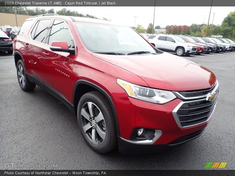 Cajun Red Tintcoat / Jet Black 2020 Chevrolet Traverse LT AWD