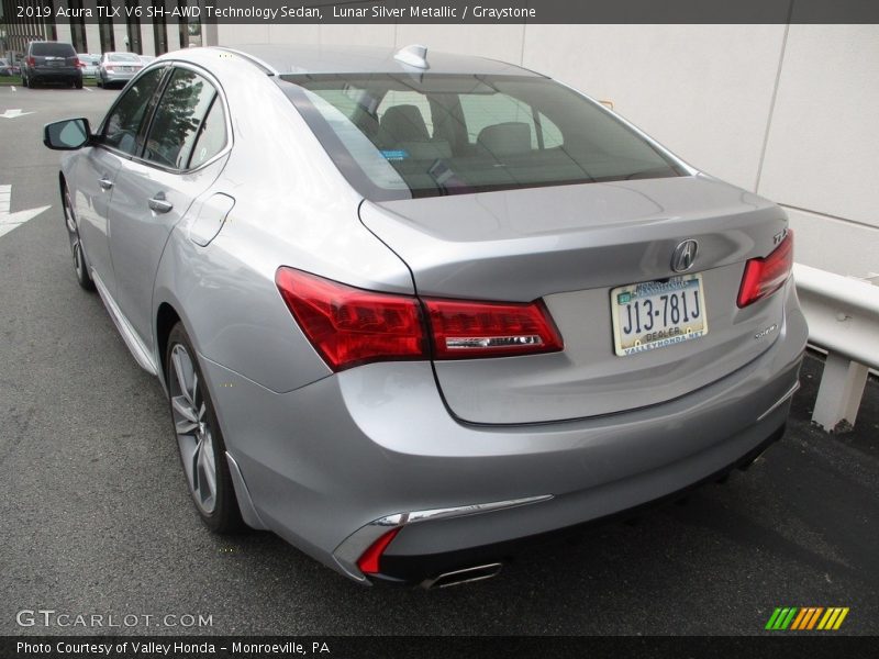 Lunar Silver Metallic / Graystone 2019 Acura TLX V6 SH-AWD Technology Sedan