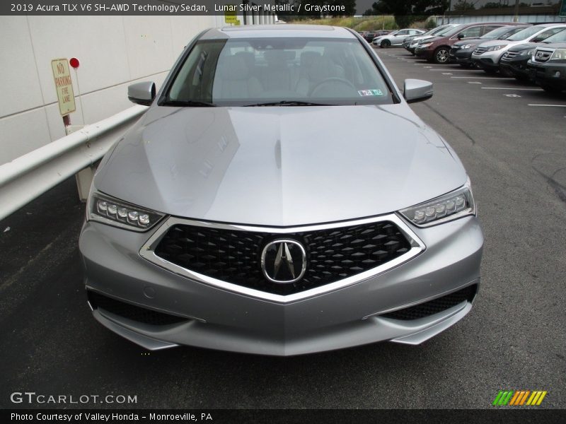 Lunar Silver Metallic / Graystone 2019 Acura TLX V6 SH-AWD Technology Sedan