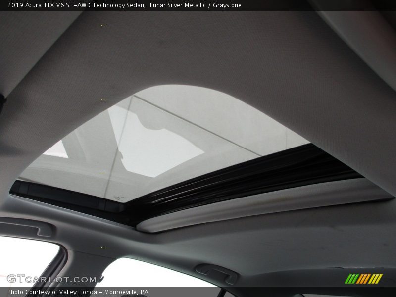 Lunar Silver Metallic / Graystone 2019 Acura TLX V6 SH-AWD Technology Sedan
