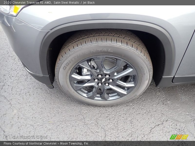 Satin Steel Metallic / Jet Black 2020 Chevrolet Traverse RS AWD