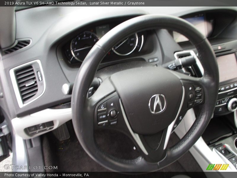 Lunar Silver Metallic / Graystone 2019 Acura TLX V6 SH-AWD Technology Sedan