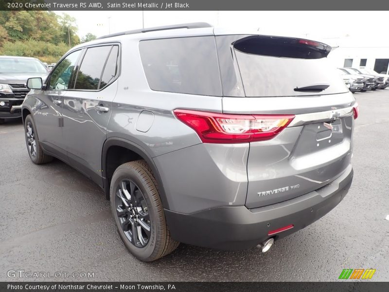 Satin Steel Metallic / Jet Black 2020 Chevrolet Traverse RS AWD