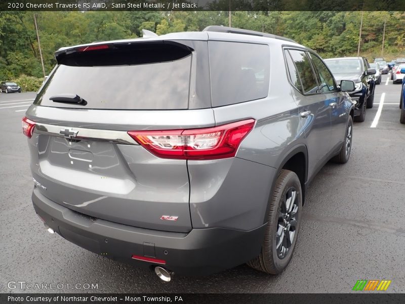 Satin Steel Metallic / Jet Black 2020 Chevrolet Traverse RS AWD