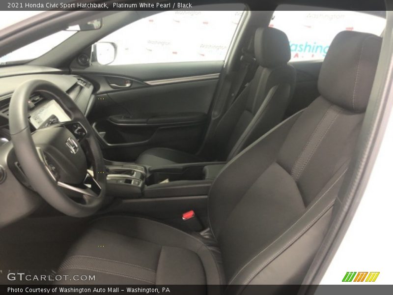  2021 Civic Sport Hatchback Black Interior