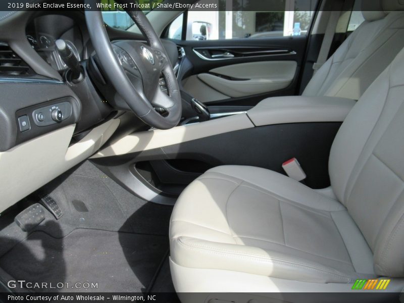 White Frost Tricoat / Shale/Ebony Accents 2019 Buick Enclave Essence